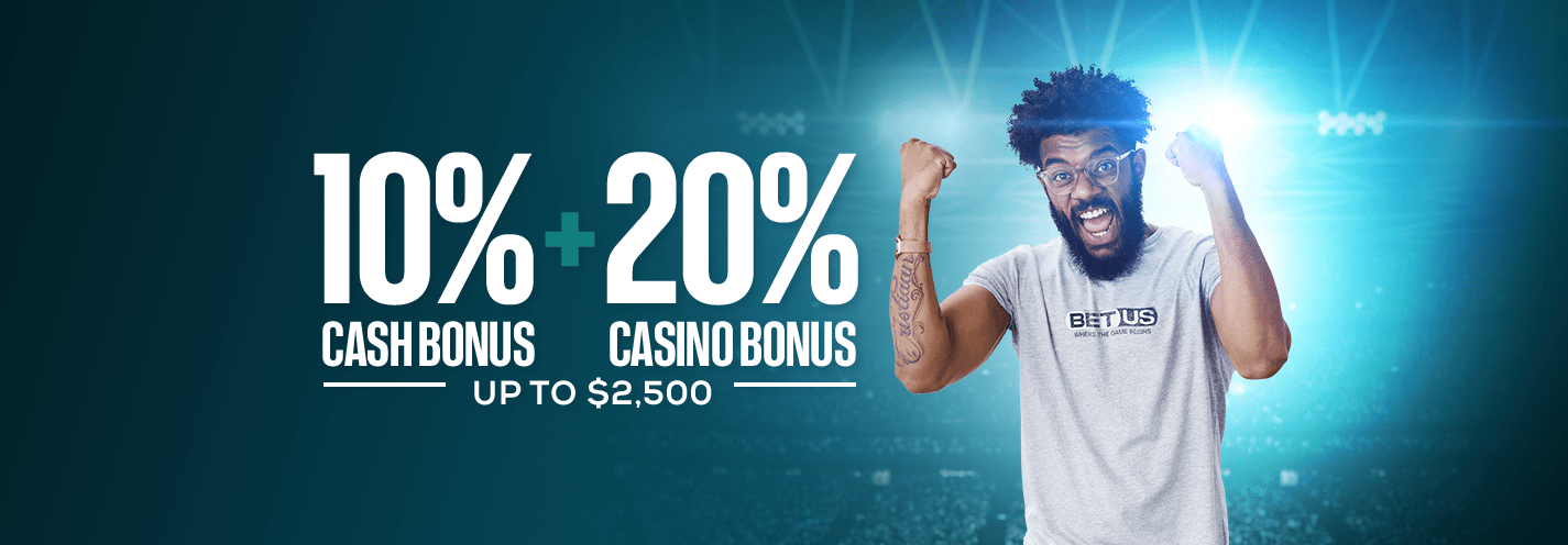 10% Cash Bonus + 20% Casino Bonus
